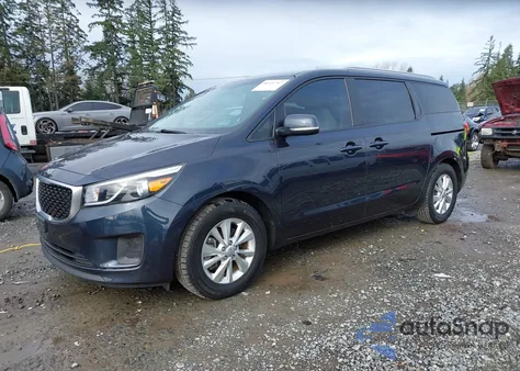 2016 Kia Sedona Lx z USA, uszkodzony, nr VIN KNDMB5C10G6086642